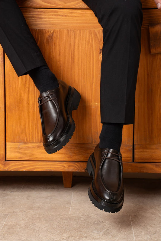 Bağcıklı Hakiki Deri Loft Taban Casual Ayakkabı