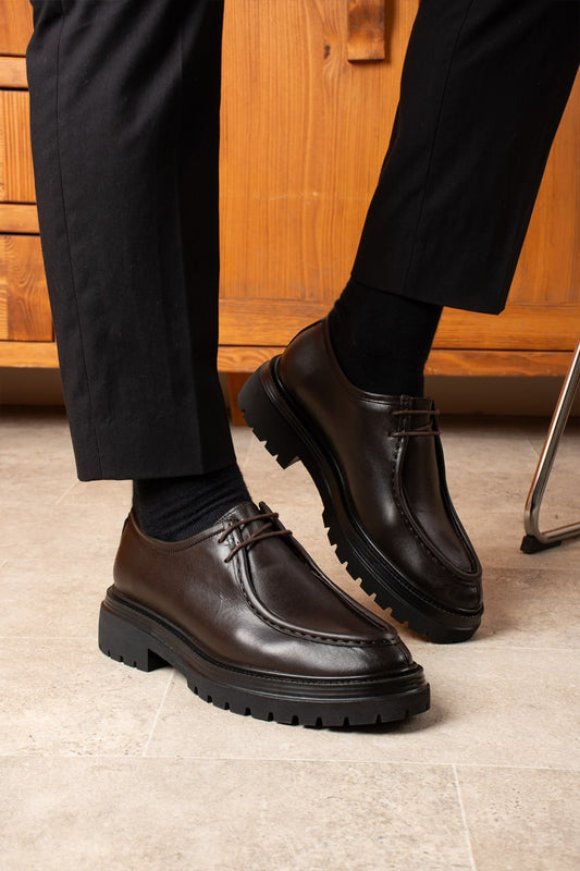 Bağcıklı Hakiki Deri Loft Taban Casual Ayakkabı