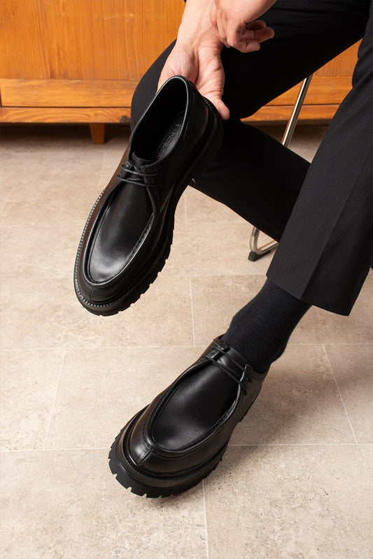 Bağcıklı Hakiki Deri Loft Taban Casual Ayakkabı