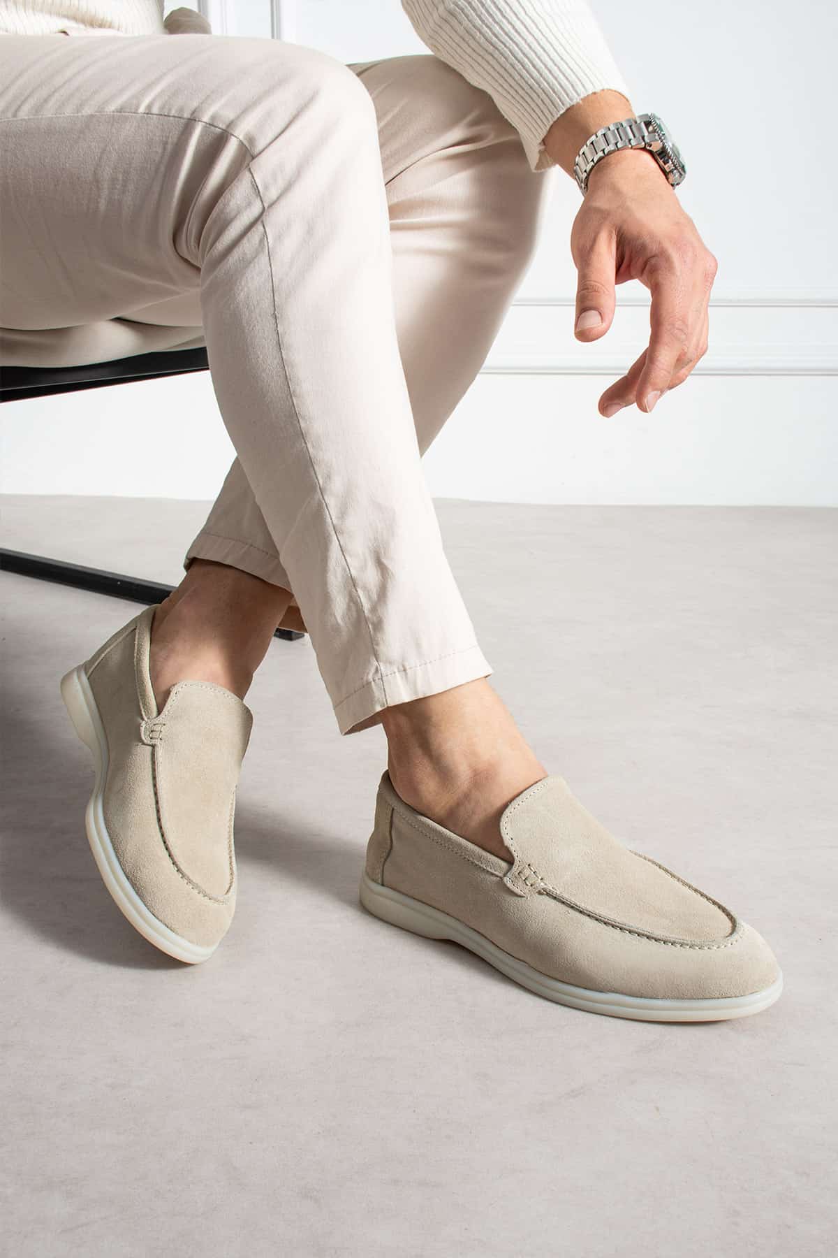 Summer Walk Süet Loafer Ayakkabı